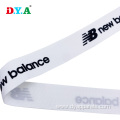 white silicone print polyester grosgrain webbing strap 25mm